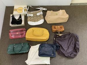 【まとめ売り】バッグ9点まとめ　BALLY　COACH　MCM　Samsuffit　オーストリッチ　BAGS＆BELTSなど　24s84