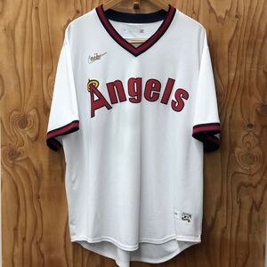 NIKE COOPERSTOWN COLLLECTION ロサンゼルス・エンゼルス ユニフォーム XLサイズ タグ付き 未使用品 