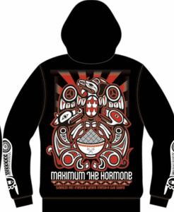 ラスト1個! マキシマムザホルモン パーカー2 XL サイズ トライバル マキシマムザ亮君 ナヲ maximum the hormone 限定フーディー 黒 フード