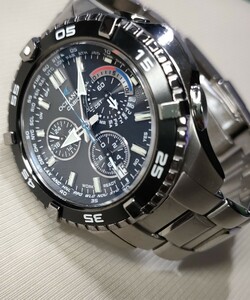 比較的状態良好 稼働品 CASIO OCEANUS CACHALOT 定価121,000円 電波ソーラー腕時計 OCW-P500 メンズ チタン オシアナス カシャロ