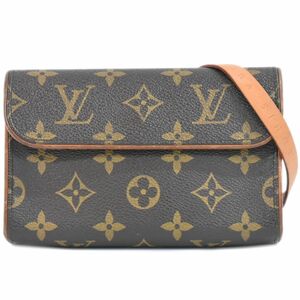 本物 ルイヴィトン LOUIS VUITTON LV ポシェット フロランティーヌ モノグラム ウエストポーチ ブラウン M51855