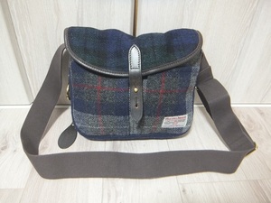 英国製 BRADY×HARRIS TWEED ショルダーバッグ☆ブレディ ハリスツイード 鞄 MADE IN ENGLAND