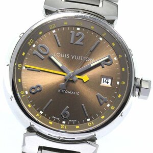 ルイ・ヴィトン LOUIS VUITTON Q1132 タンブール デイト GMT 自動巻き メンズ _810196