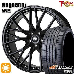 高崎 新品 サマータイヤセット マグナーニ MCM 18x7.5J +55 5H114.3 WINRUN R330 225/45R18インチ レヴォーグ等