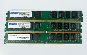 ADTEC PC4-2400/2133 DDR4 UDIMM VLP ECC 1.2v 8GB×3枚(24GB相当) セット 中古 動作品 サーバ 288Pin M488004 ハーフハイトメモリ