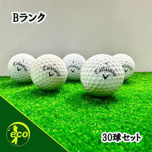 ロストボール キャロウェイ ホワイト 30球 Bランク 中古 ゴルフボール ロスト Callaway エコボール