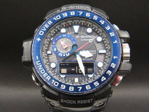 中古腕時計402【CASIO】 GWN-1000B GULFMASTER ガルフマスター デジアナ ブラック タフソーラー G-SHOCK Gショック