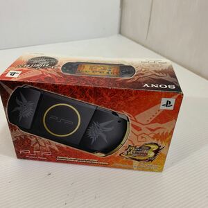 PSP 3000 MHB ハンターズモデル 初期化済 モンスターハンターポータブル 本体と箱のみ　動作品　（05.30）