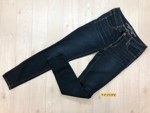 AMERICAN EAGLE アメリカンイーグル レディース スキニーデニムジーンズパンツ 2SHORT 160/86A 紺