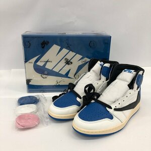 TRAVIS SCOTT×FRAGMENT×NIKE AIR JORDAN1 HIGH DH3227-105 サイズ27.5cm 箱・付属品あり【CJAT7010】