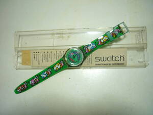 ★未使用 スウォッチ Swatch 牛 電車 メンズ時計 2000年 プラケース付き