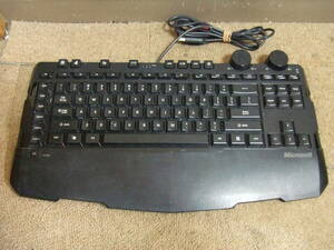 j451 Microsoft マイクロソフト ゲーミング キーボード SideWinder X6 Keyboard KU-0753 1361 中古　現状品