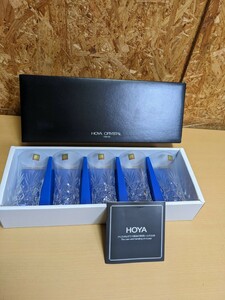 未使用　HOYA CRYSTAL　NTX0700　ひとくちビール　5客セット　グラス　ビールグラス　MADE IN JAPAN 日本製　未使用品　 クリスタルガラス