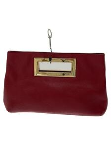 MICHAEL KORS◆クラッチバッグ/レザー/RED/35T2GBKC2L//