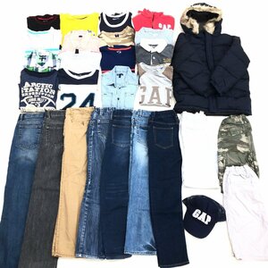 ▼子供服 男の子 全てGAP ギャップ 28点 大量 まとめ売り 130cm 140cm 新品含む キッズ Tシャツ ポロシャツ ハーフパンツ パンツ アウター