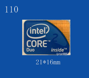 即決110【 Intel Core 2 Duo 】エンブレムシール追加同梱発送OK■ 条件付き送料無料 未使用