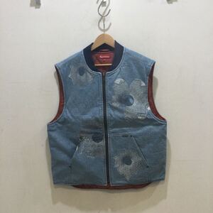 Supremeシュプリーム　VEST ベスト 2022s/s Nate lowman work vest ネイトローマン　ワークベスト　サイズL インディゴ　695286