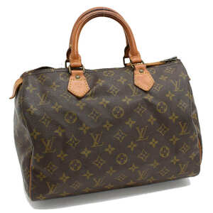 1円 ◆定価13万 LOUIS VUITTON ルイヴィトン ハンドバッグ スピーディ30 M41526 モノグラム ブラウン◆E.Csig.zE-15