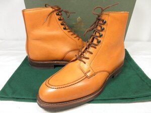 未使用 【クロケット&ジョーンズ CROCKETT&JONES】 GALWAY ゴールウェイ レースアップ ブーツ 靴 (メンズ) size6.5E 薄茶 □30MZA6340□