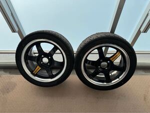 希少！TE37 VR 7j 38 16インチ 205/45 R16 ネオバAD09 RAYS MINI シビック MR-S ロードスター ロータス フィット S660 デミオ 100 4H