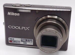 【SR-292】 Nikon COOLPIX S710 コンパクトデジタルカメラ クールピクス NIKKOR 3.6k３.6× OPTICAL ZOOM VR 6.0-21.6mm 1:2.8-5.6 