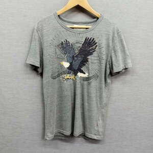 E210 AMERICAN EAGLE OUTFITTERS アメリカンイーグル アウトフィッターズ Tシャツ 鷲 刺繍 Tシャツ 半袖 アメカジ メンズ グレー S