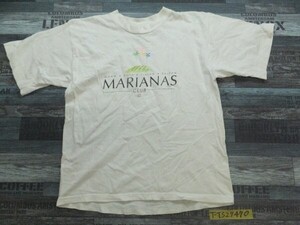 YORK レディース MARIANAS CLUB プリント 半袖Tシャツ S 白