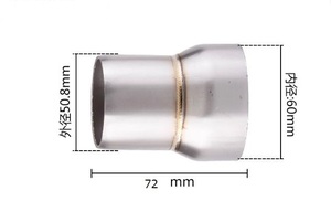 マフラー変換アダプター 変換ジョイント 52-60 SUS ステンレス