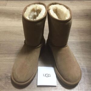 新品未使用！正規品 UGG アグ クラシック ショート ムートンブーツ Classic Short 靴　チェスナット　２６センチ