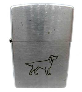 ZIPPO ジッポ 2001年製 1941 レプリカ 復刻 手書き風 犬 オイルライター シルバー