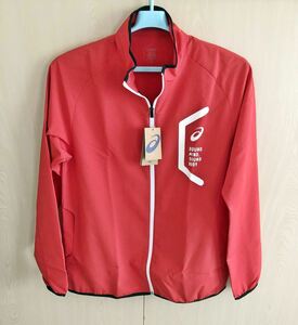 ★★★新品！【大きいサイズ】asics(アシックス) 　クロスジャケット （3XL)　クラシックレッド★★★