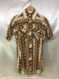 70~80s ely plains 花柄 総柄 半袖 ウエスタンシャツ サイズ：不明 カラー：マルチ 古着 ヴィンテージ VINTAGE