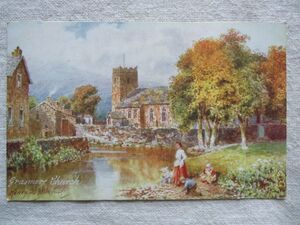 【絵葉書1枚】 Grasmere Church /PICTURESQUE ENGLISH LAKES /Raphael Tuck & Sons OILETTE Postcard7287 /イギリスヴィンテージ 37-8