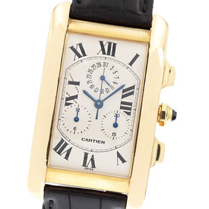 カルティエ CARTIER W2601156 タンクアメリカン LM クロノリフレックス クォーツ メンズ _839706