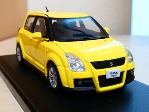 国産名車コレクション 1/43 スズキ スイフト スポーツ suzuki swift sport 2005 黄色 アシェット 旧車 クラシックカー ミニカー ＴA