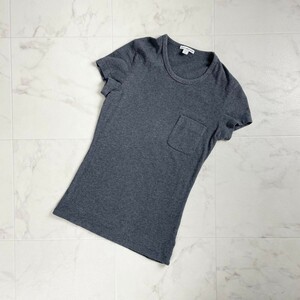 JAMES PERSE ジェームス パース ストレッチ素材 半袖カットソー Tシャツ トップス レディース 0サイズ*SC412