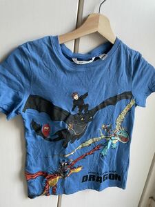 キッズTシャツ H&M ドラゴン　中古　120〜130くらい