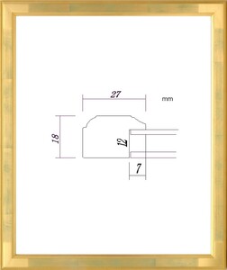デッサン用額縁 木製フレーム PF102E インチサイズ