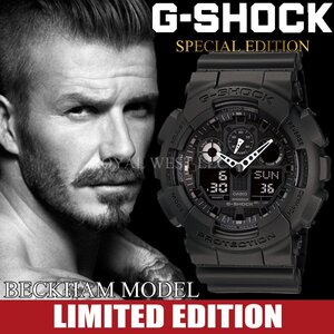 1円～1スタ ベッカム Beckaham G-shock Gショック 精悍なフルブラック 逆輸入 新品未使用 本物200m防水メンズ腕時計カシオCASIOミリタリー