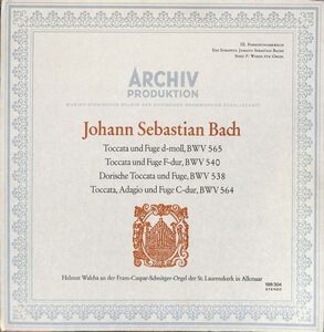 独Archiv SAPM 198 304 ヴァルヒャ／J.S.バッハ BWV565 etc／独盤LP/送料全国一律880円追跡付/同梱2枚目以降無料【盤洗浄済】試聴可♪