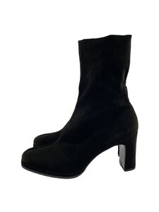 YVES SAINT LAURENT◆パンプス/36/BLK/ベロア