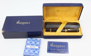 ウォーターマン/WATERMAN/ル・マン100/LE MAN100/万年筆/ペン先 18K 750/1883-1983/100周年記念/ブラック×ゴールド