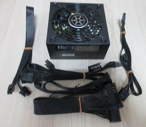 SilverStone SST-SX500-LG 80PLUS GOLD SFX-L フルプラグイン V1.1 500W電源 中古品