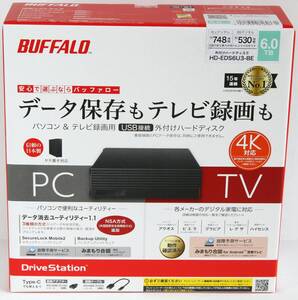 △新品未開封 BUFFALO HD-EDS6U3-BE 6TB