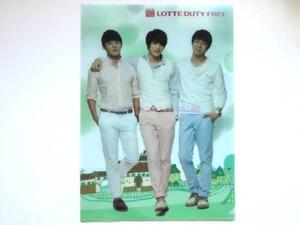 レア新品A4ラスト激安！韓国JYJ ロッテ クリアファイル東方神起