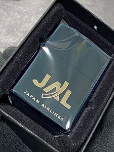 zippo JAL BLUE TITAN ブルーチタン 希少モデル ヴィンテージ 2002年製 JAPAN AIRLINES シルバーインナー 2000年製 ケース 保証書付き