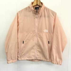 THE NORTH FACE ナイロンジャケット 150 ピンク　マウンテンパーカー ノースフェイス アウトドア レディース　キッズ　フード欠損