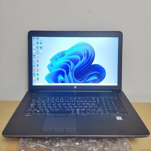 i7 6700HQ超 XEON v5/32GBメモリー/gtx980M 同等 quadro/workstation mobile HP/office2021,win11/SSD nvme/17インチ大画面/充電不可