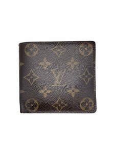 LOUIS VUITTON◆ポルト・フォイユ・マルコ_モノグラム・キャンバス_BRW/PVC/BRW/レディース