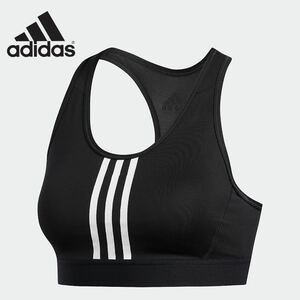 新品未使用 adidas スポーツブラ【S】定価4939円 アディダス DON’T REST 3-STRIPES BRA 黒 ヨガ ジム フィットネス FJ7248 運動